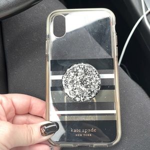 Kate Spade iPhone X case with pop socket